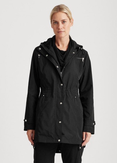 Anorak Ralph Lauren Mujer Negros - Relaxed Fit - AXFQU3527